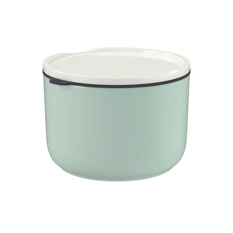 Like To Go & To Stay svačinový a obědový box, Ø 13 cm, zelený, 0,73 l