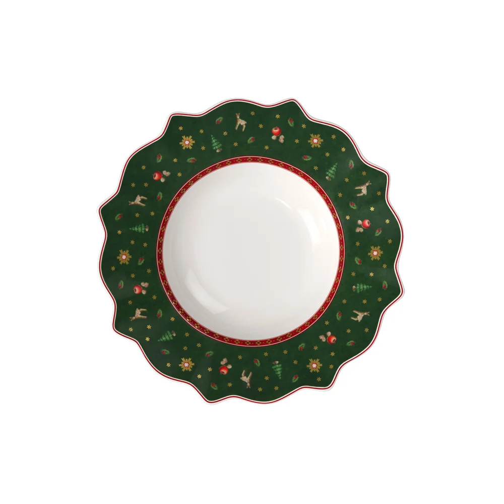 Hluboký talíř Toy’s Delight, Ø 26 cm, zelená