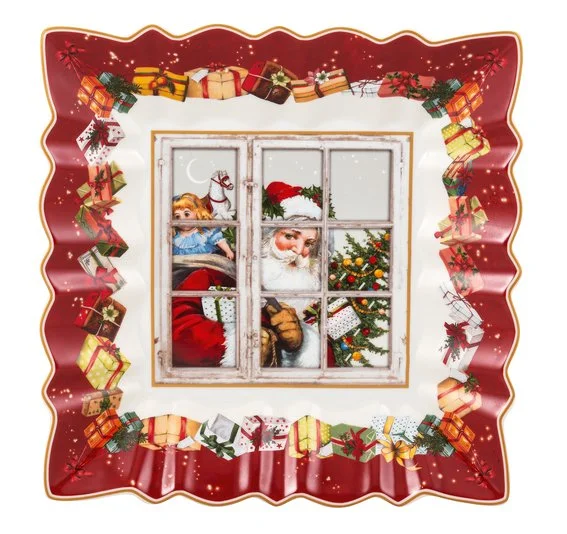 Toy's Fantasy čtvercová mísa, Santa, 23 x 23 cm