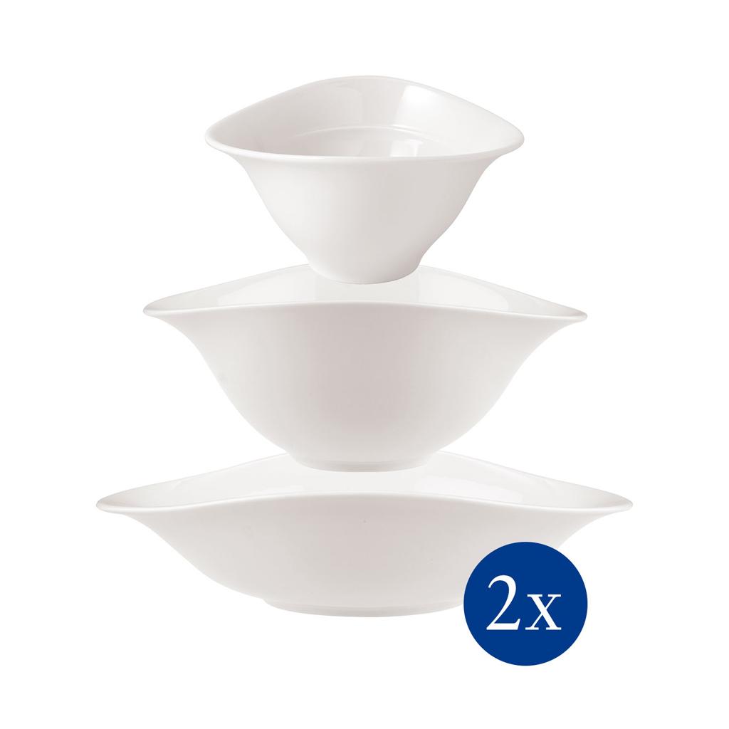 Trio porcelánových misek Vapiano, 6 ks