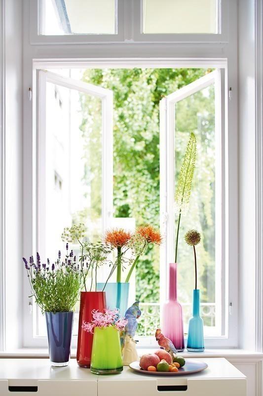 Verso skleněná váza artic breeze, 25 cm