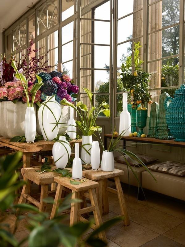 Verso skleněná váza artic breeze, 25 cm