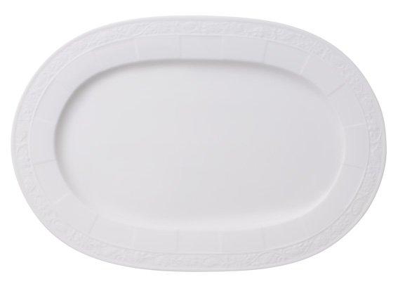 V&B White Pearl Oválný podnos 35cm (3)