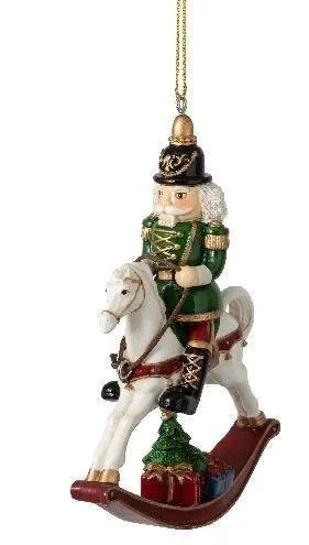 Winter Collage Accessoires závěsný Louskáček na koni, 11,5 cm
