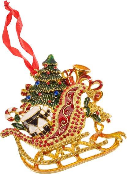 V&B WintCollageAcc Závěsná dekorace sáně