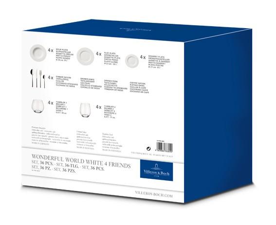 V&B Wonderful World Jídelní set 36ks