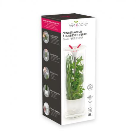 Veritable skleněná dóza na uchování čerstvých bylin (EOL)