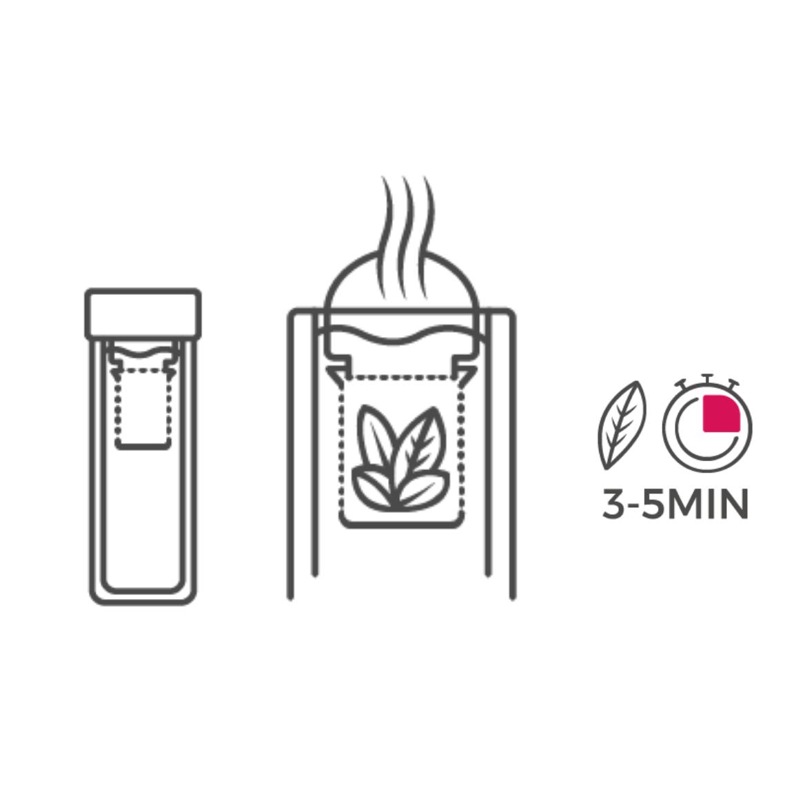 Veritable skleněná lahev se sítkem (EOL)