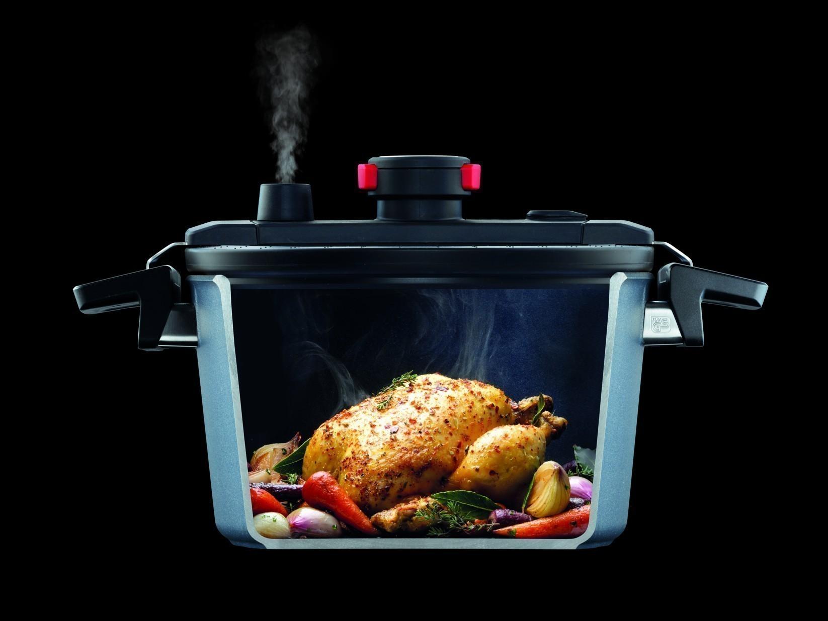 WOLL Diamond Active Lite IND tlakový kastrol, hranatý, 26x26x10,5 cm/5,5l