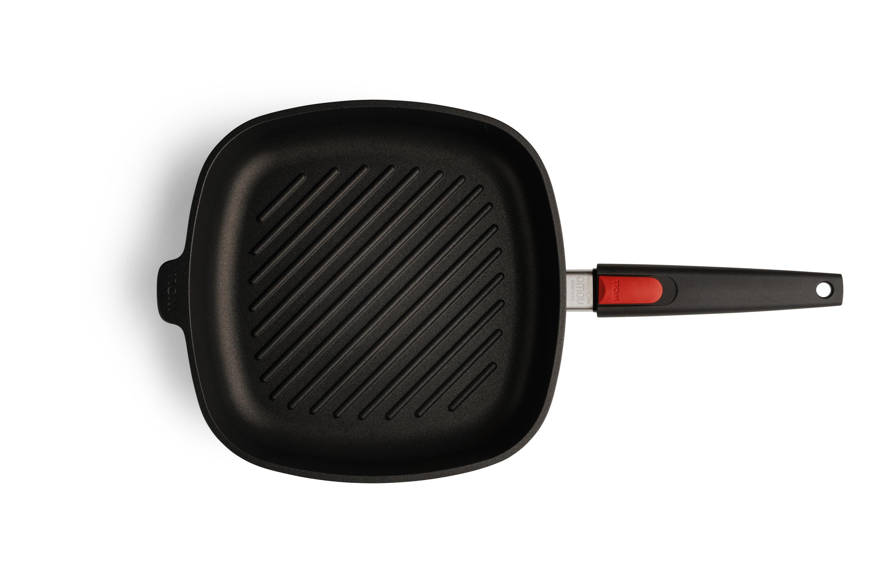 WOLL Nowo Titanum IND grilovací pánev, hranatá, 28x28 cm odnim.rukojeť