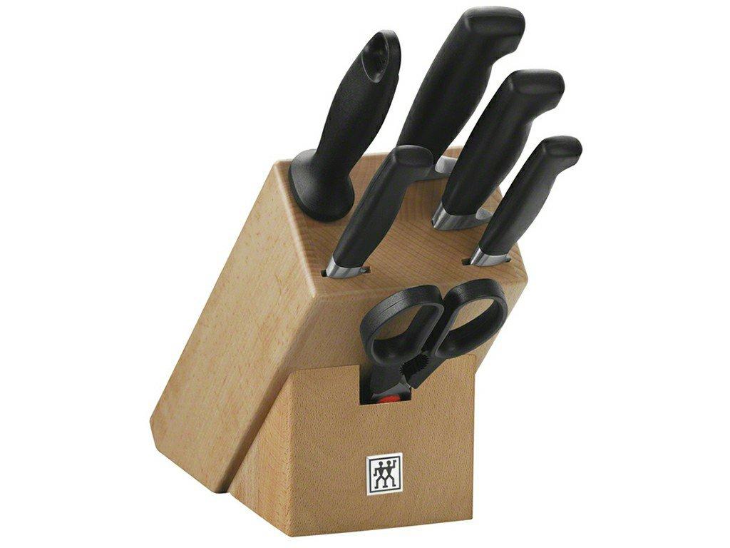 Zwilling Four Star blok s noži 7 ks buk 30x11,5x26 cm