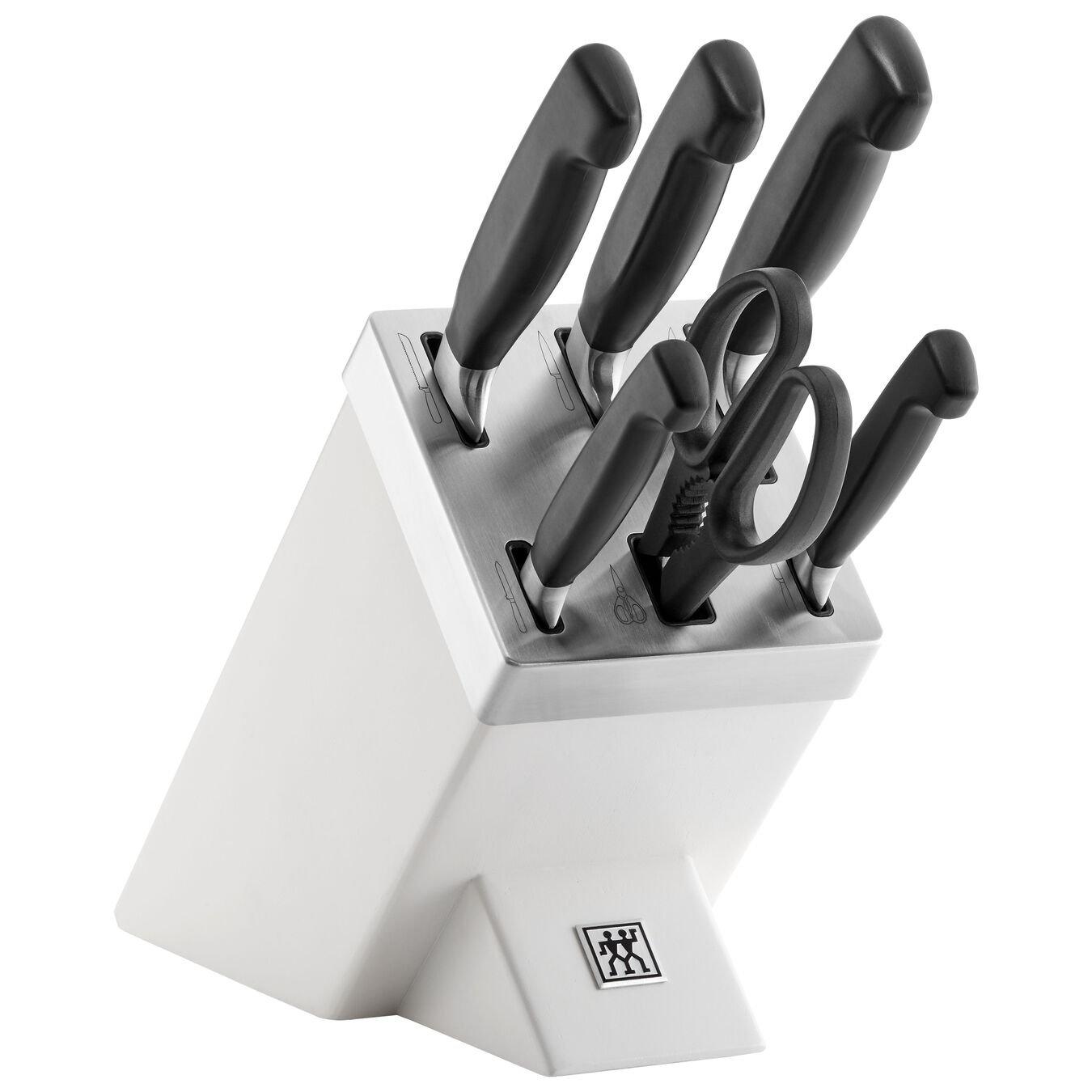 Zwilling Four Star Sharp blok s noži 7 ks bílý