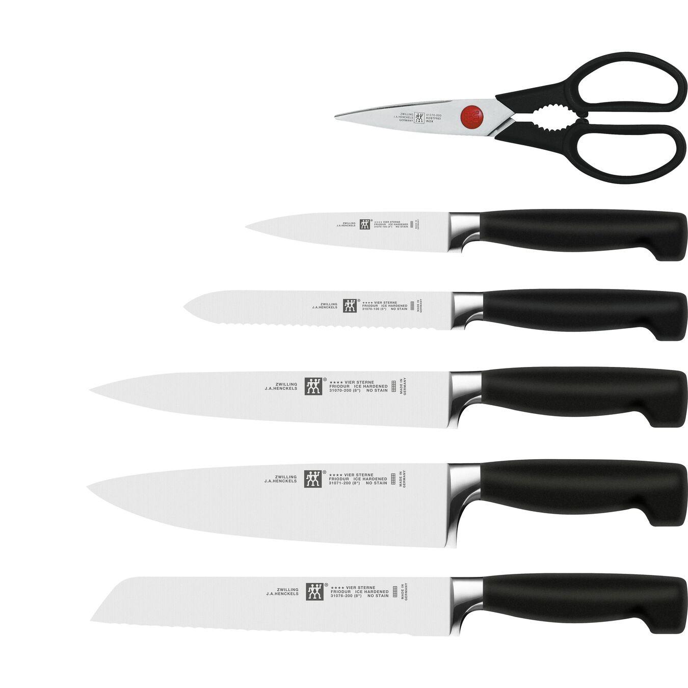 Zwilling Four Star Sharp blok s noži 7 ks bílý