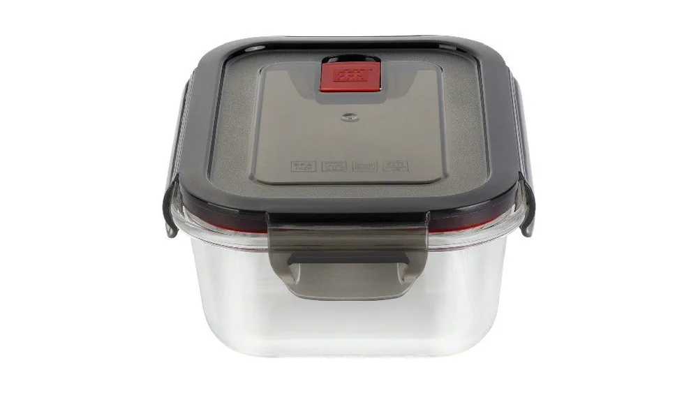 Skleněná dóza na potraviny Gusto, obdélníková, 0,6 l