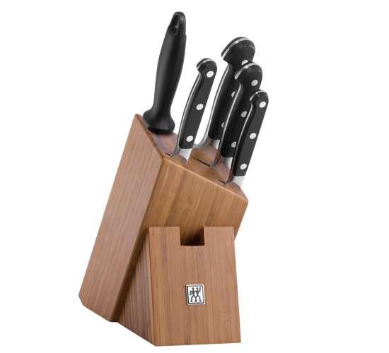 Zwilling Pro blok s noži 6 ks bambus 22,5x11,5x33,5 cm (EOL)