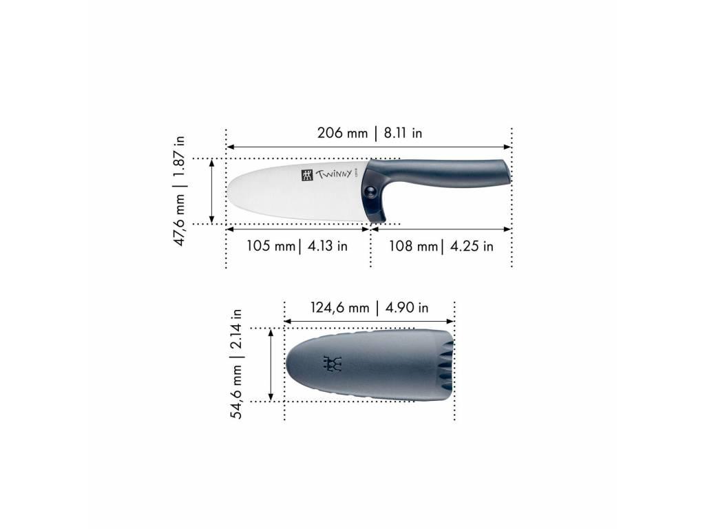 Zwilling Twinny Dětský nůž 10 cm modrý