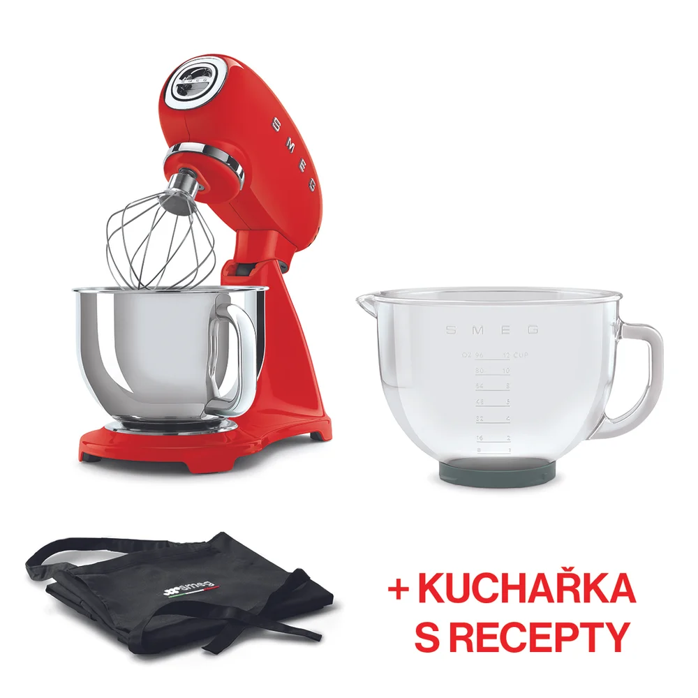 Kuchynský robot Retro Style 50´s, 4,8 l, SMF43, Gourmet edition, červený