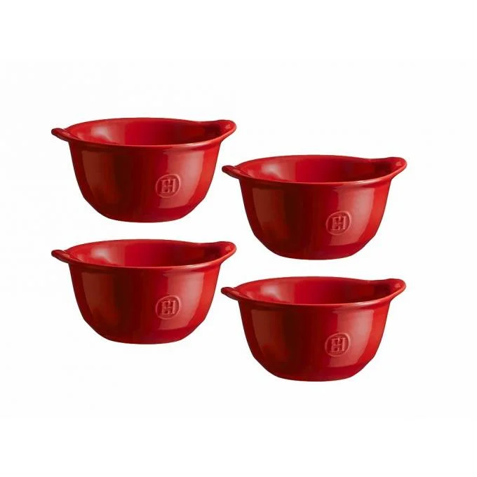 Miska na polévku, zapékací, Ultime, granátová, 4 ks, 0,55 l