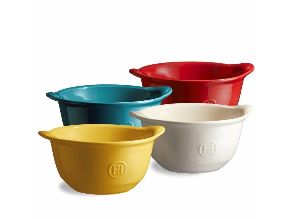 Miska na polévku, zapékací, Ultime, granátová, 4 ks, 0,55 l