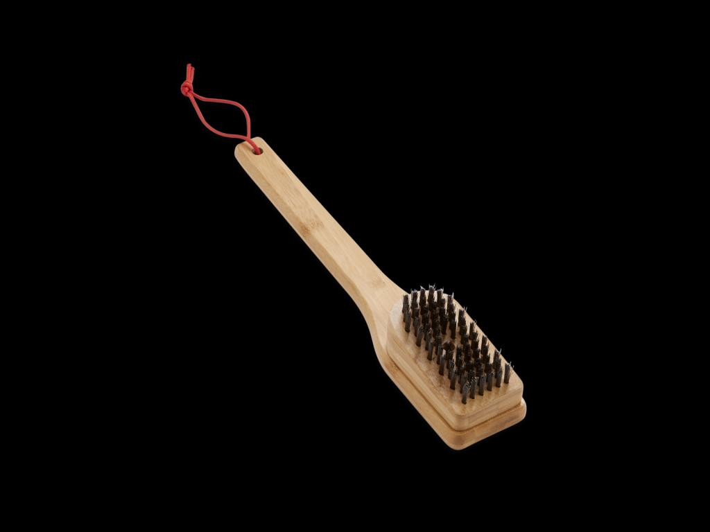 Kartáč na čištění roštů s bambusovou rukojetí, 30 cm