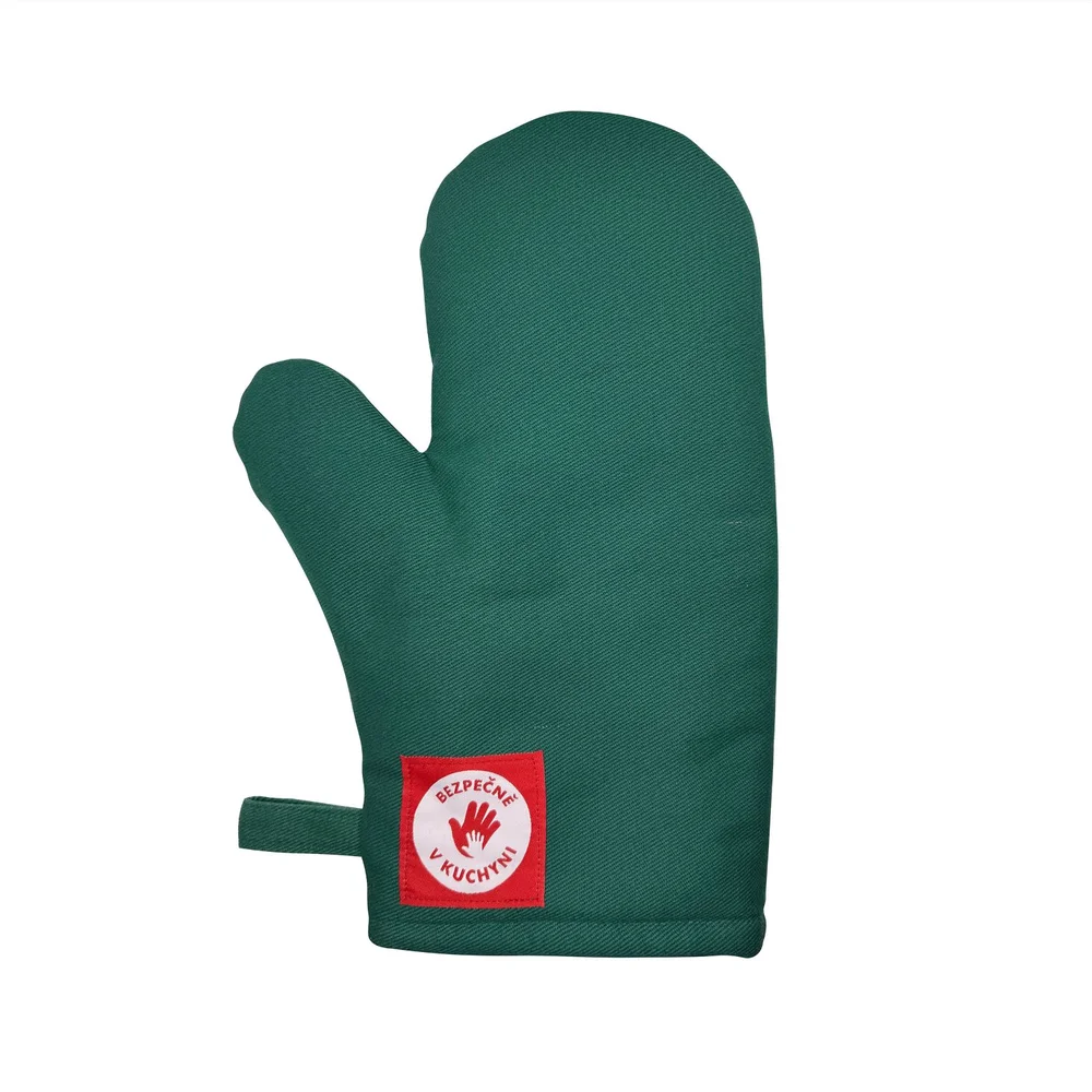 Kuchyňská chňapka Bezpečně v kuchyni, zelená