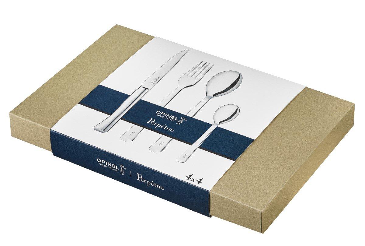 OPINEL Perpétue set 16ks (4x nůž, 4x lžíce, 4x vidlička, 4x lžička) nerez