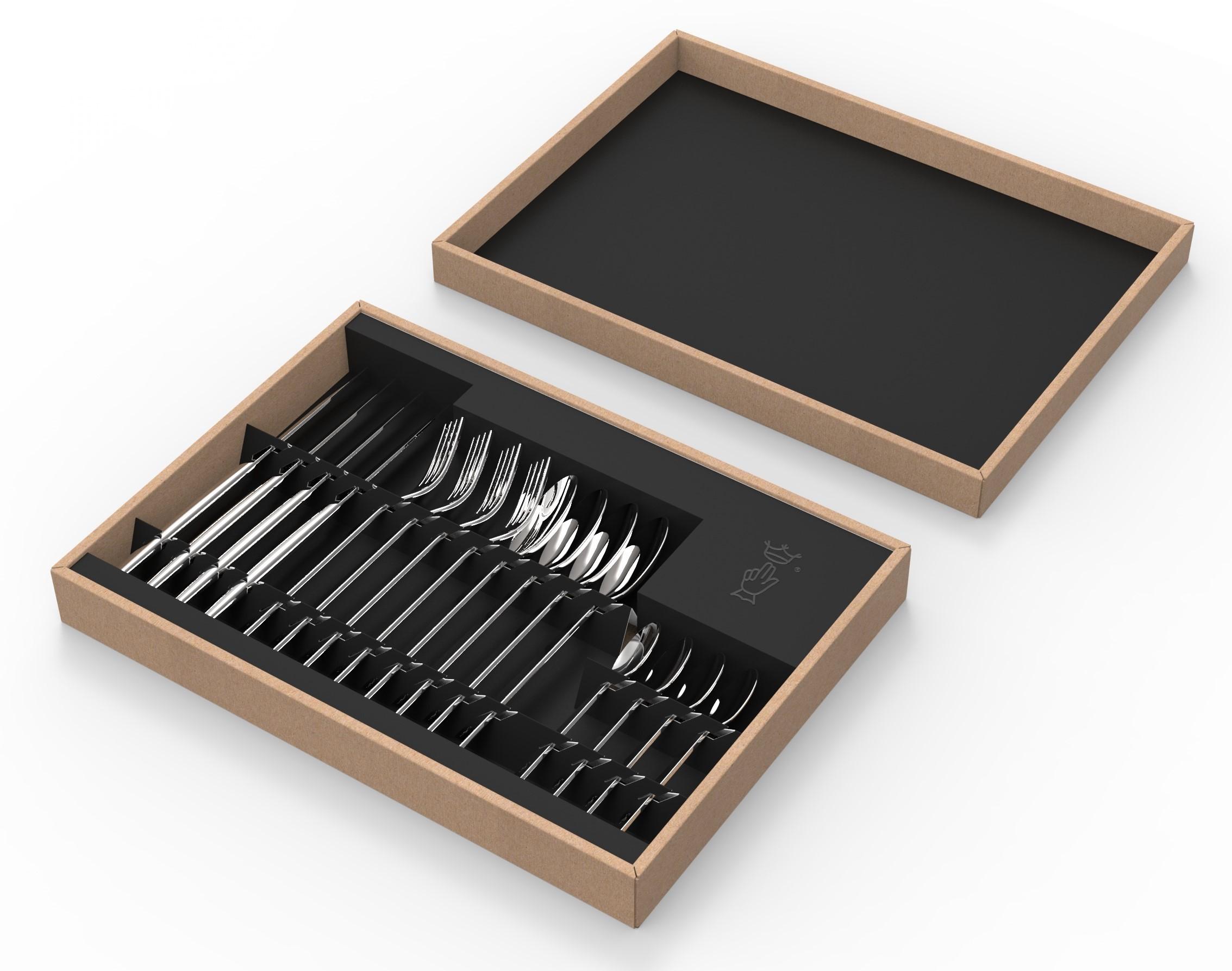 OPINEL Perpétue set 16ks (4x nůž, 4x lžíce, 4x vidlička, 4x lžička) nerez