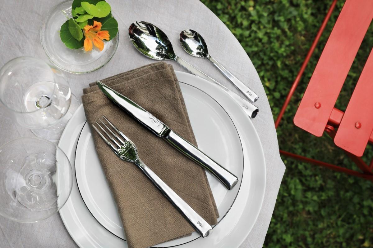 OPINEL Perpétue set 16ks (4x nůž, 4x lžíce, 4x vidlička, 4x lžička) nerez