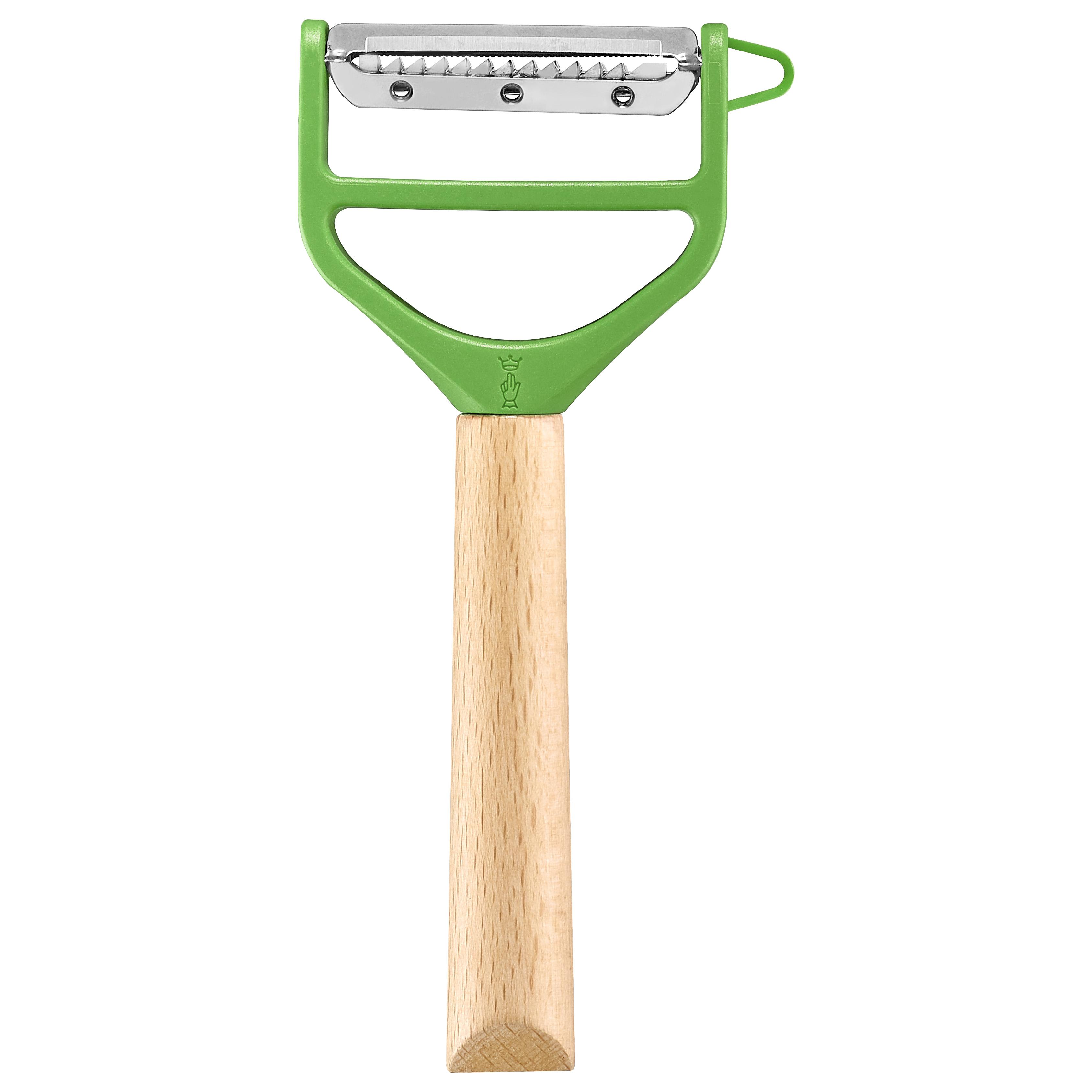 Dřevěná škrabka T-DUO zelená