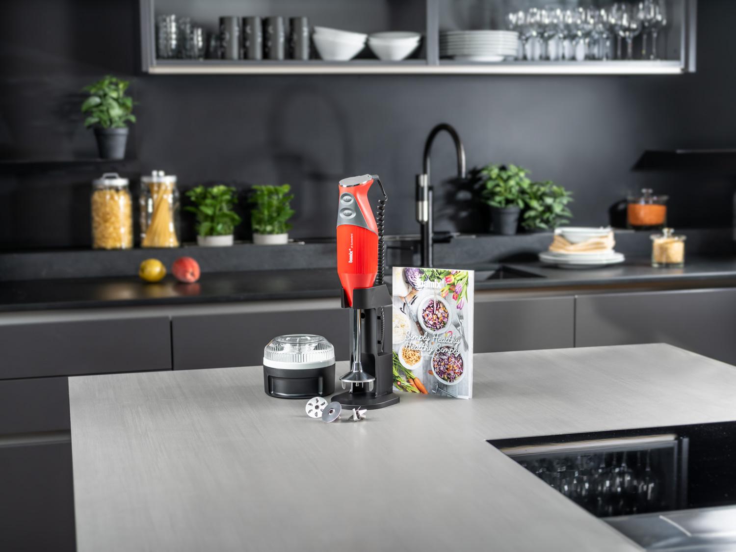 Ponorný tyčový mixér Simply Healthy 200 W, červený