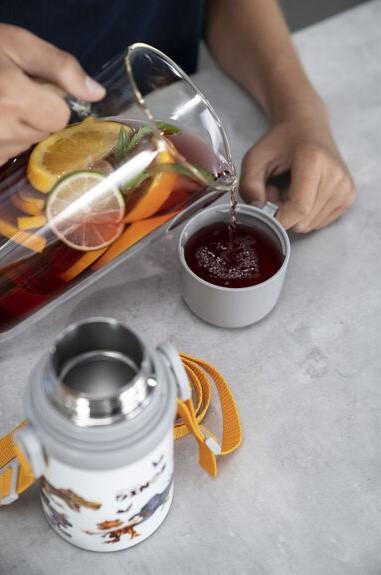 Dětská termoska s hrníčkem Dino, 0,38 l