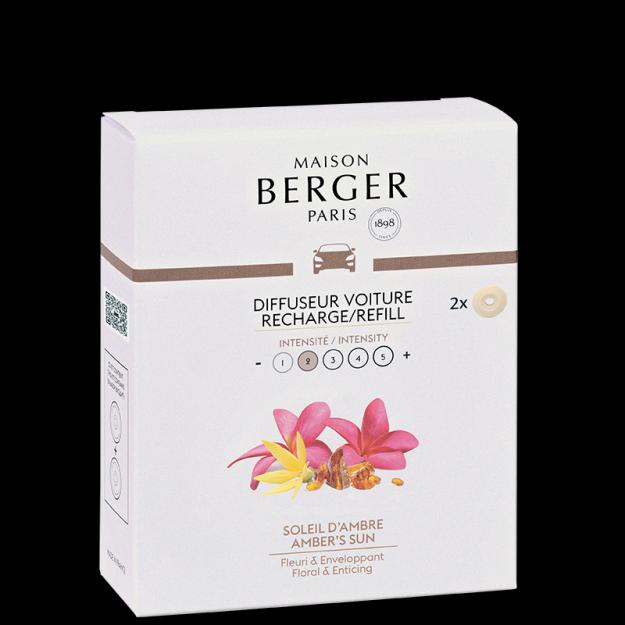 Keramická náplň vůně do auta Ambrové slunce, 2 ks