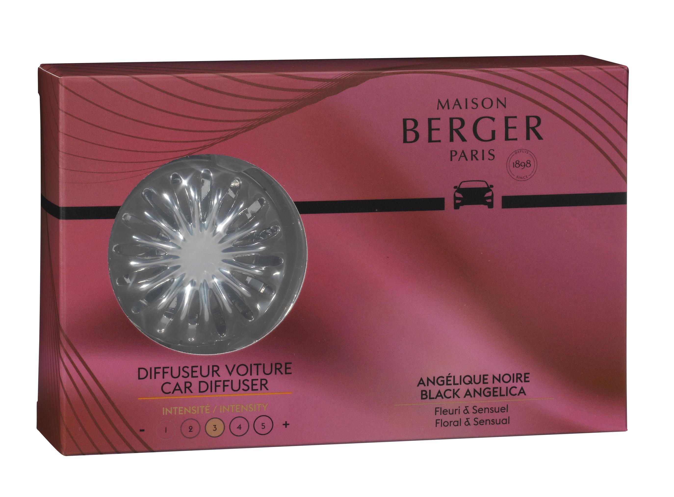 BERGER Car Duality difuzér do auta náplň Černá Angelika stříbrný (EOL)