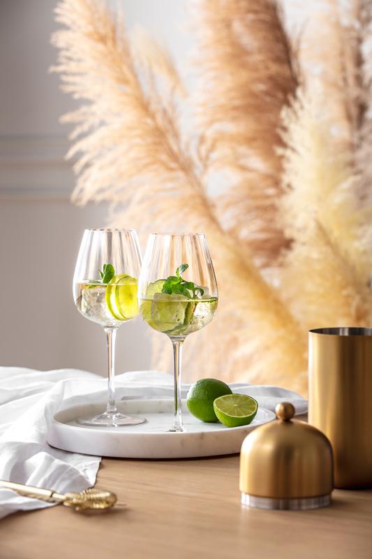 V&B Rose Garden Sklenice na bílé víno set 4ks