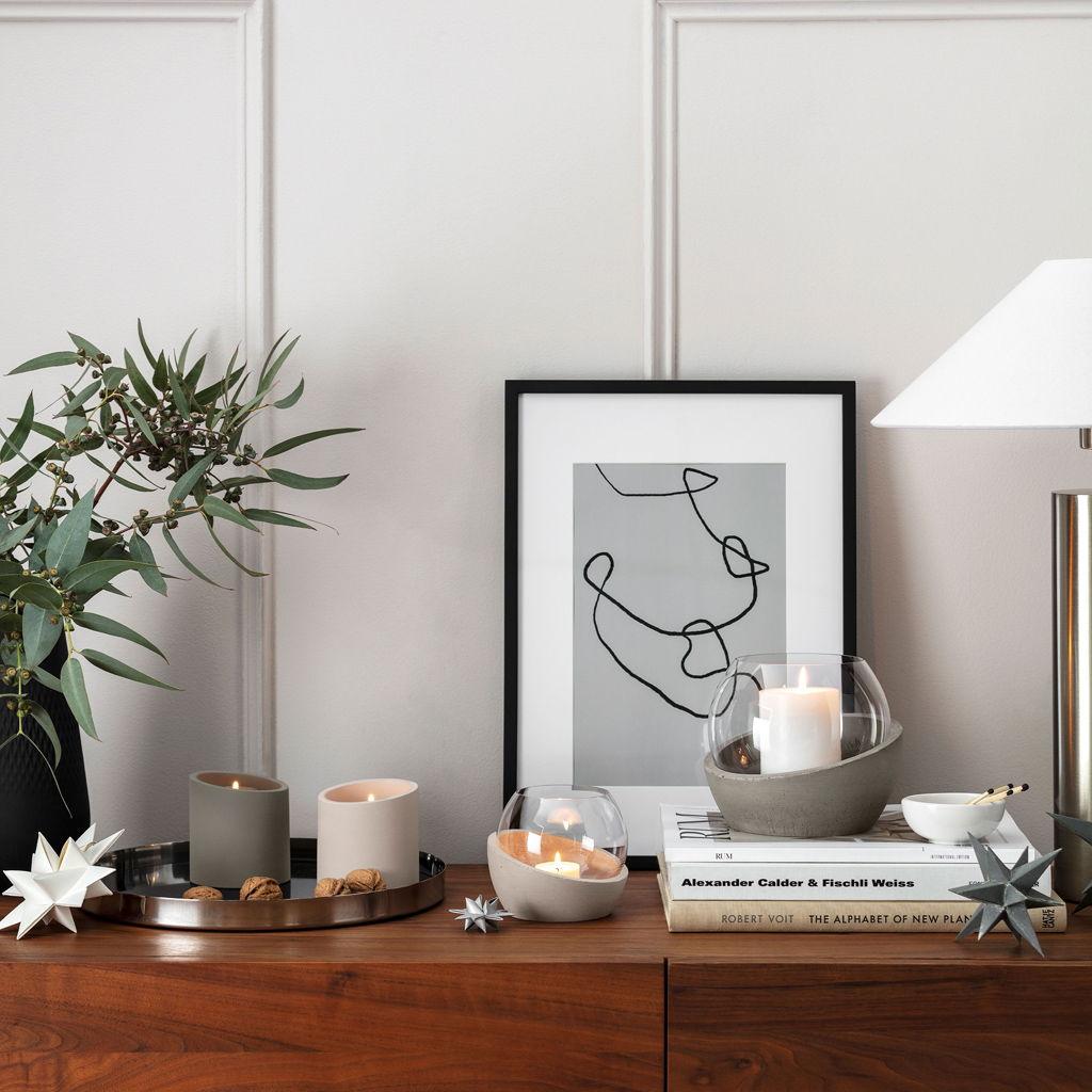 Svícen na čajovou svíčku NewMoon Home, 17 cm