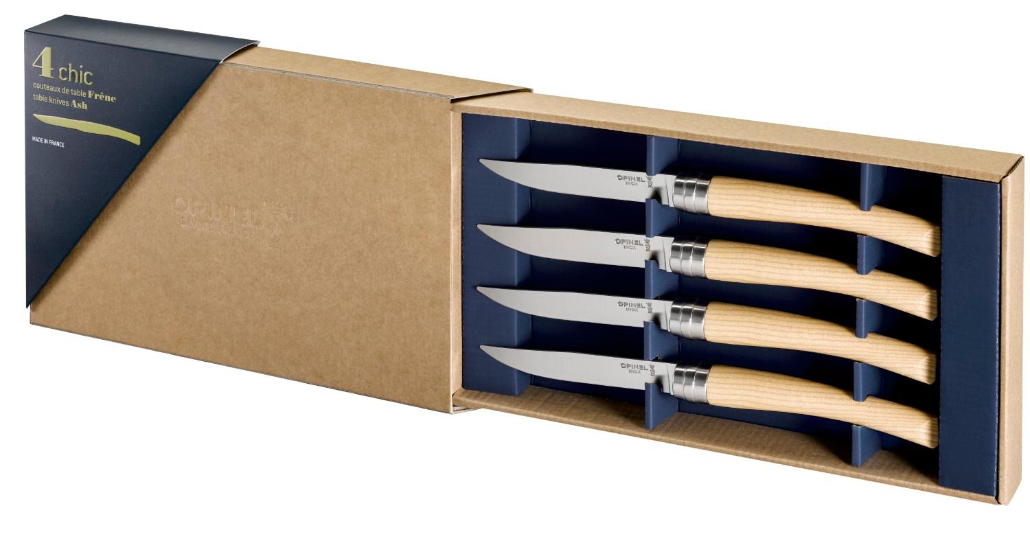 Sada steakových nožů Chic, 4ks, jasan