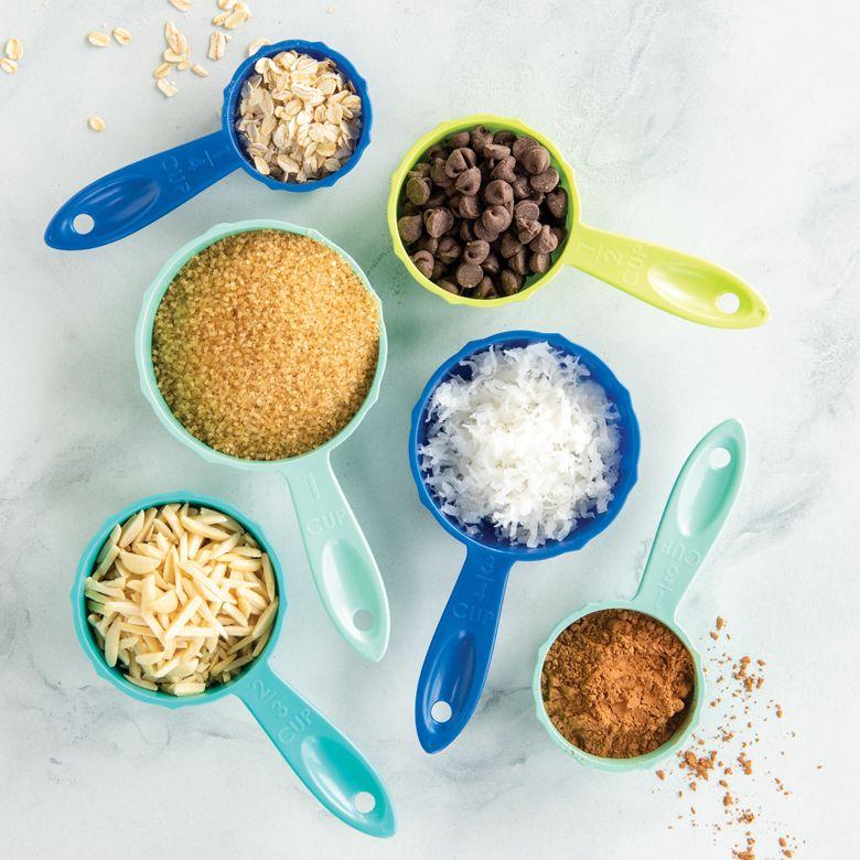 Sada 6 odměrek, modrá