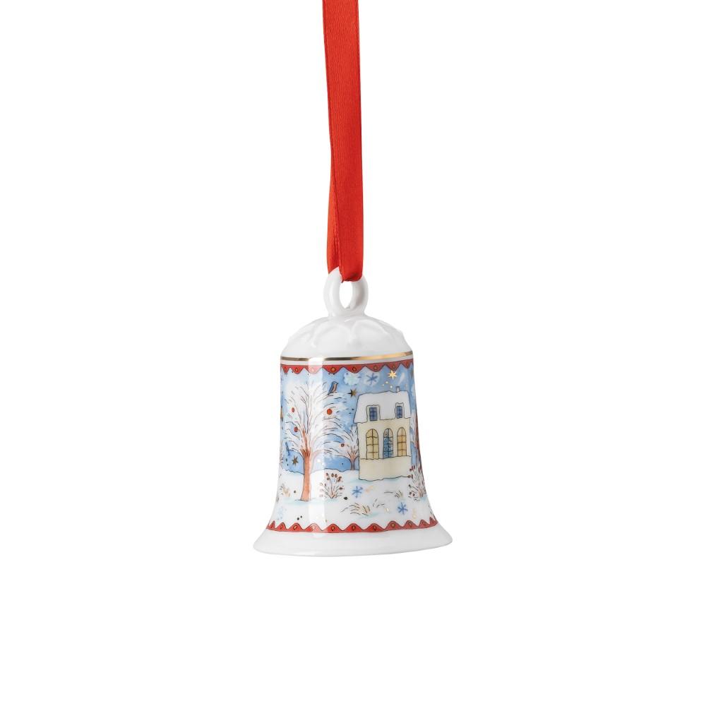 RS Christmas 2022  Porcelánová ozdoba Zvonek  7 cm (EOL)