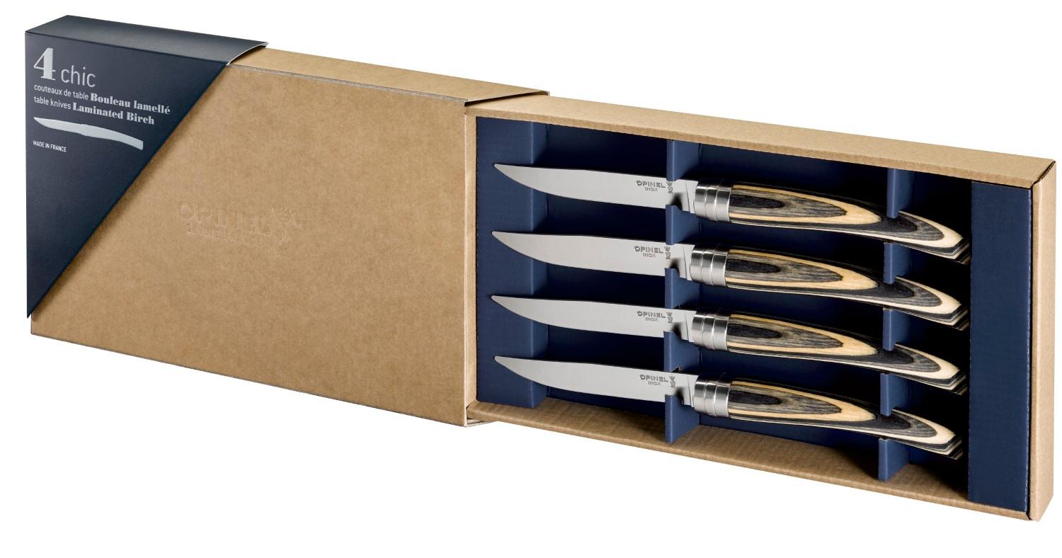 Opinel nůž steakový set 4ks bříza - 2022