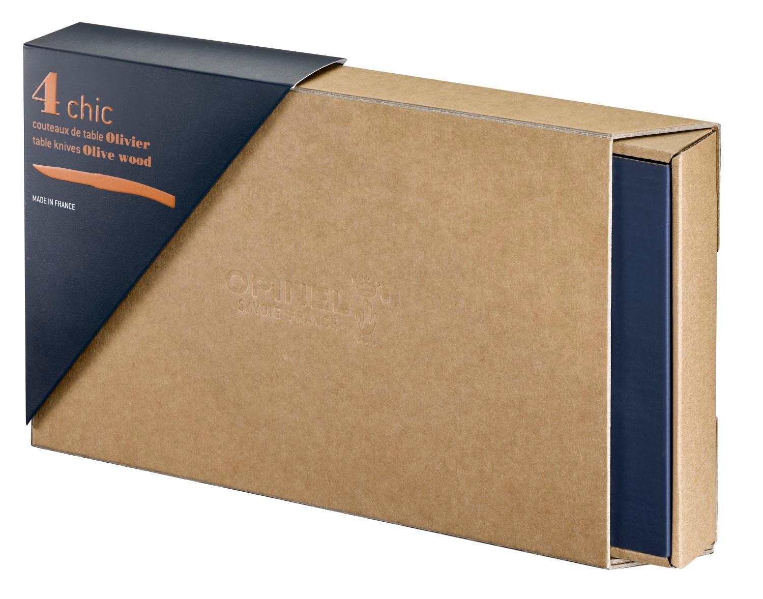 Opinel nůž steakový set 4ks oliva - 2022