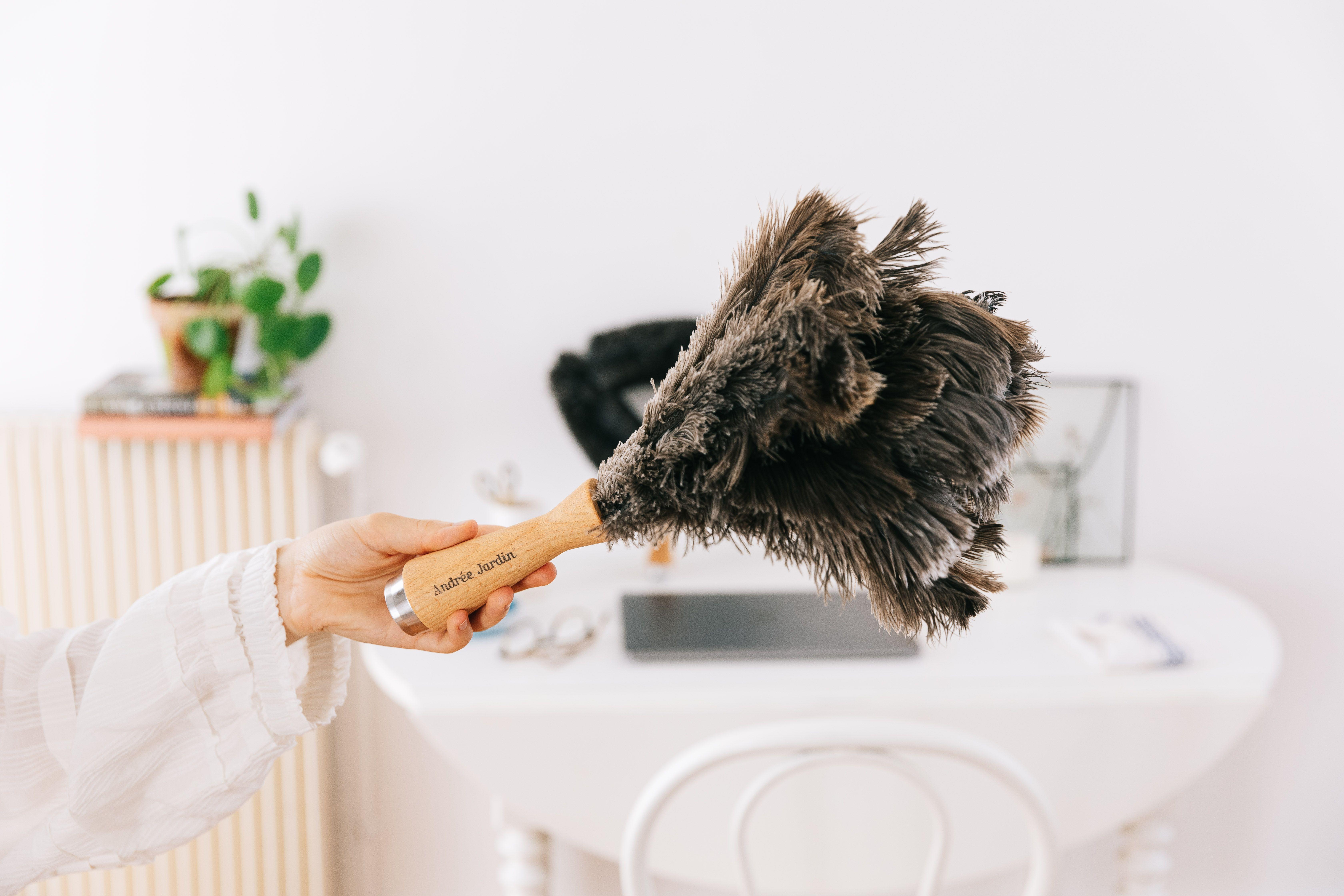 Andree Jardin prachovka pštrosí peří 30cm přírodní(EOL)