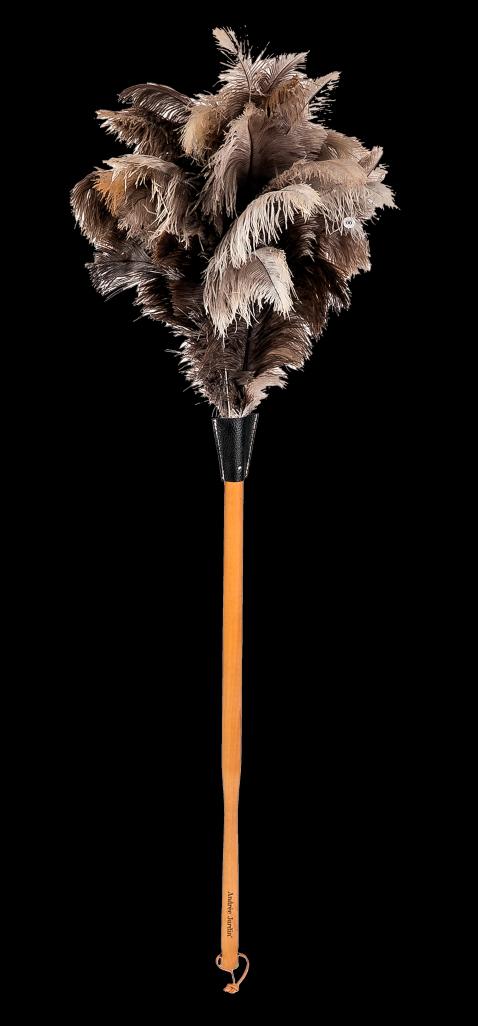 Andree Jardin prachovka pštrosí peří 110cm přírodní(EOL)