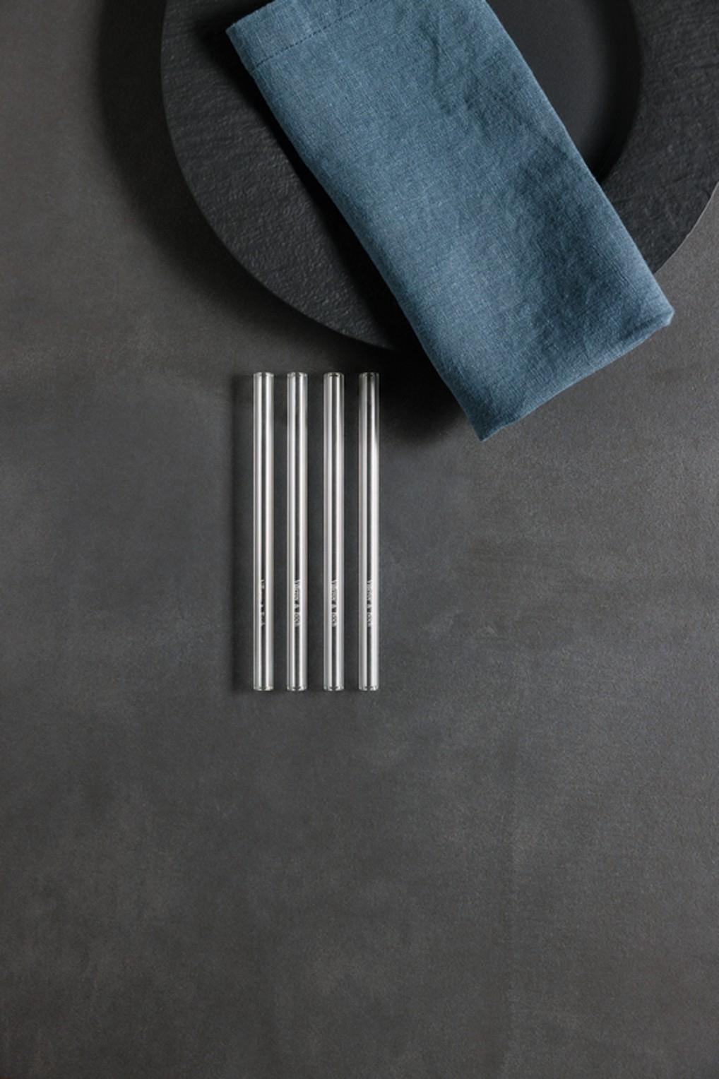 V&B Purismo Bar Skleněná brčka krátká, 4ks