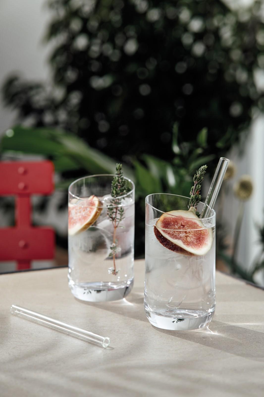 V&B Purismo Bar Skleněná brčka krátká, 4ks