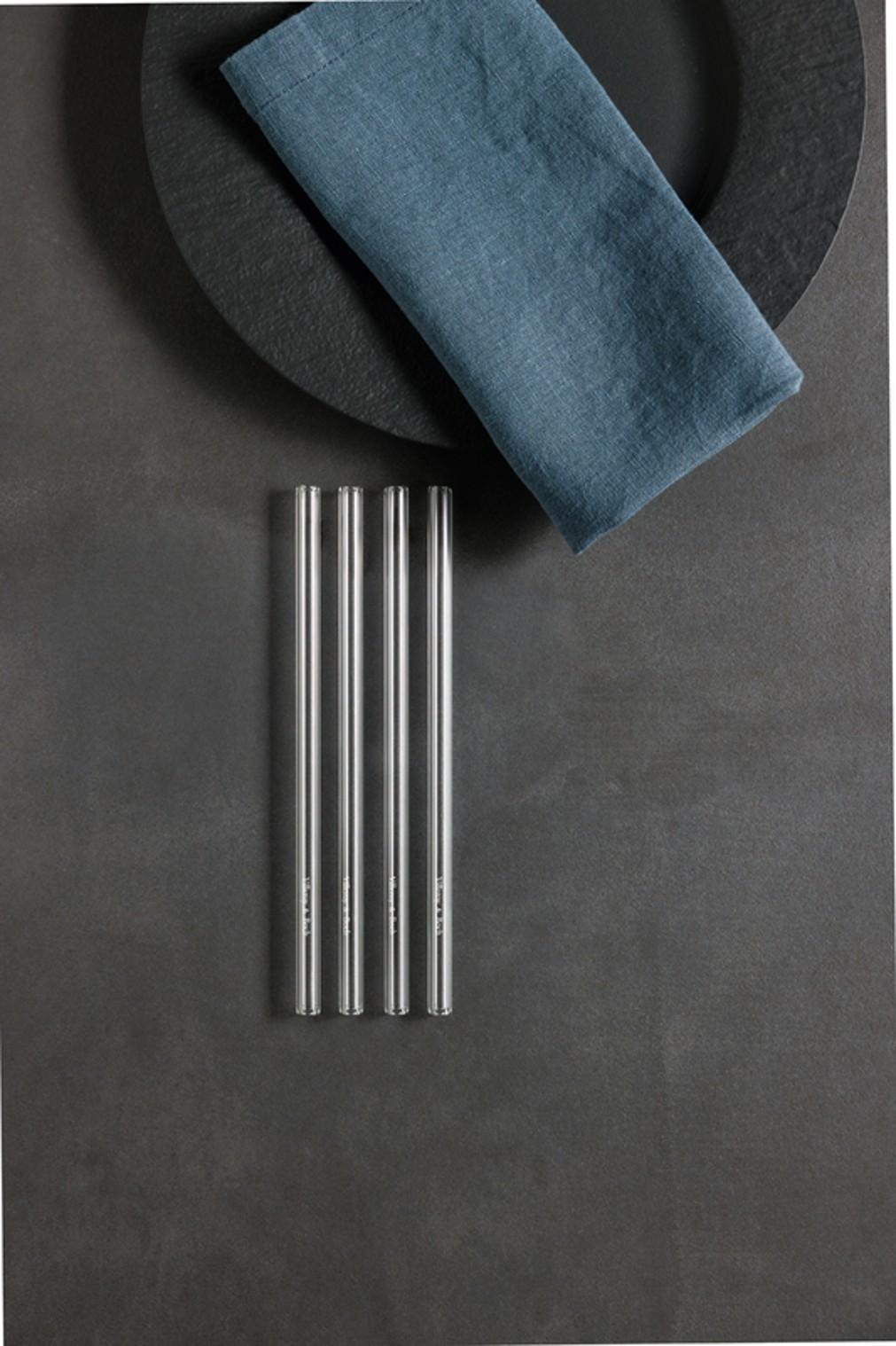 V&B Purismo Bar Skleněná brčka dlouhá, 4ks