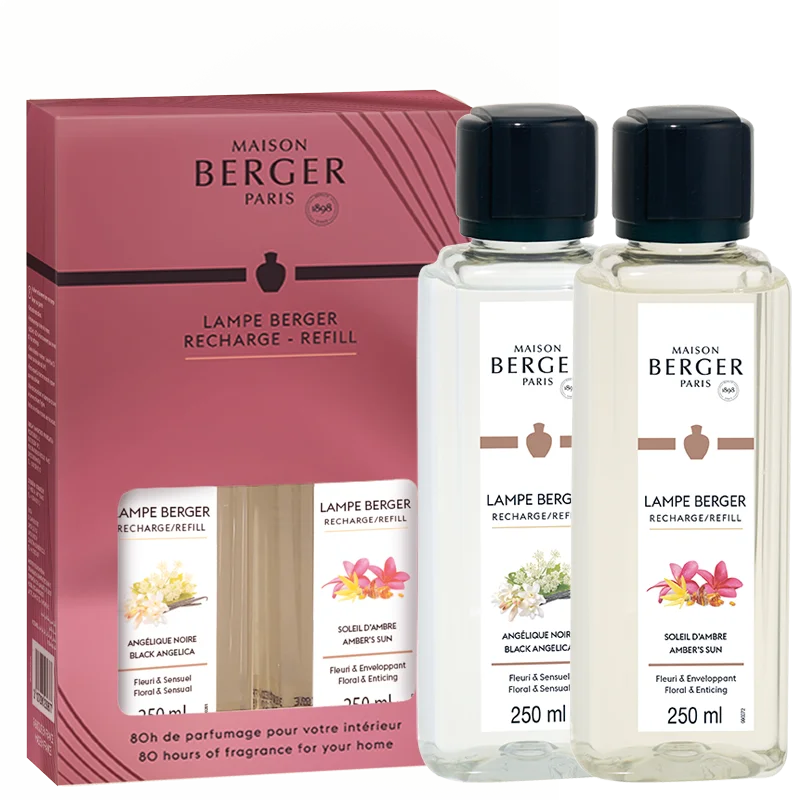 BERGER Duality duopack Černá Angelika/Ambrové slunce náplň do lamp 2x0,25l (EOL)