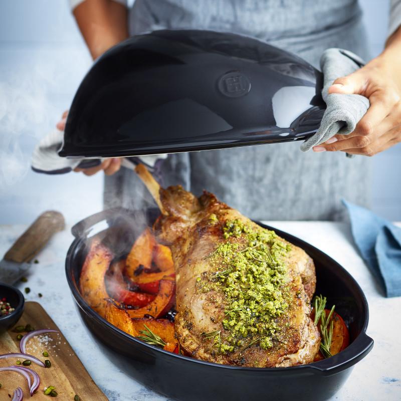 EH e-balení pekáč na drůběž velký 41,5x27,5cm 5l temně modrá Belle Ille (EOL)