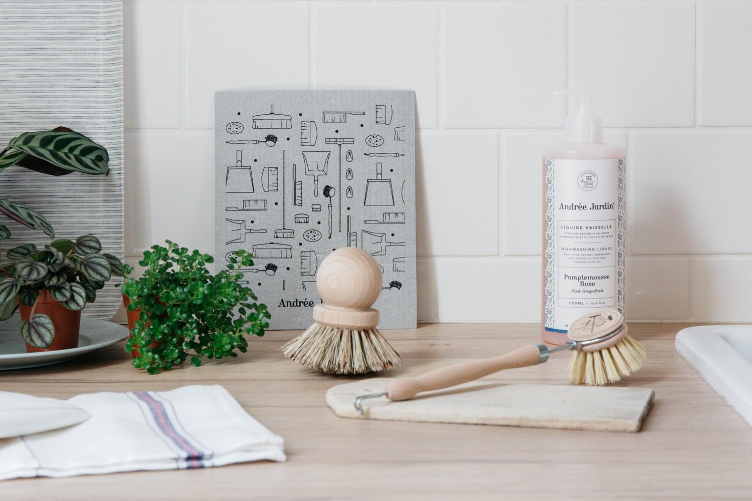 Andree Jardin kuchyňský kartáč mini 4cm přírodní buk (EOL)