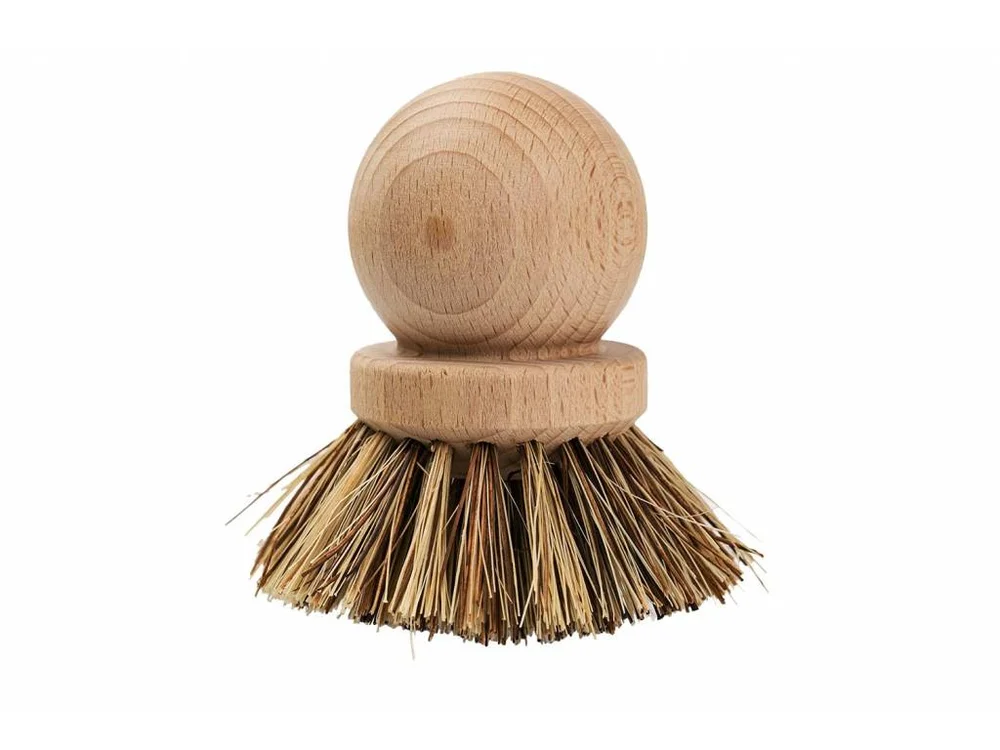 Dřevěný kartáč na pánve a hrnce, 12 cm