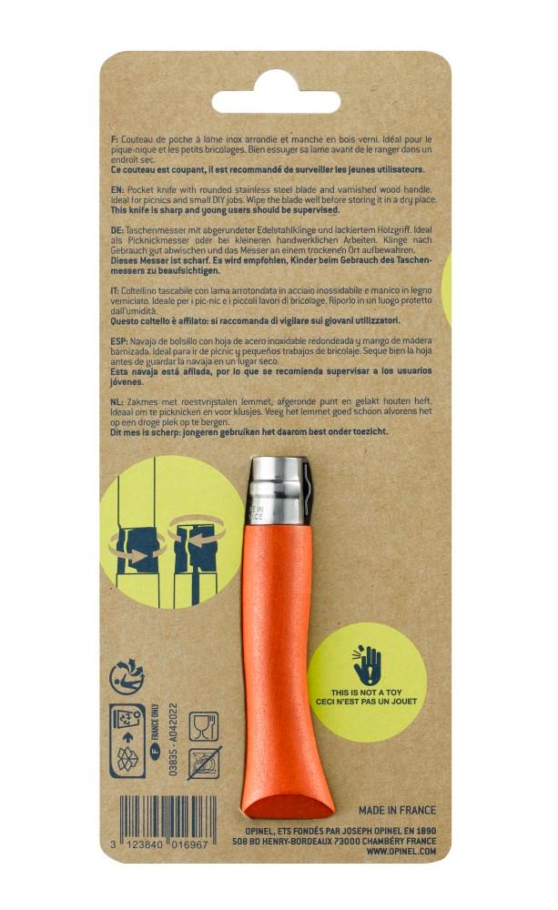 Zavírací nůž My first VR N°07 Inox, 8 cm, mandarinková